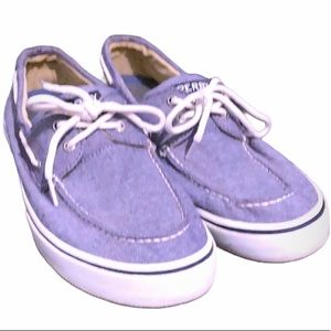 Men’s Halyard Sperry Denim Topsider Boat Shoes